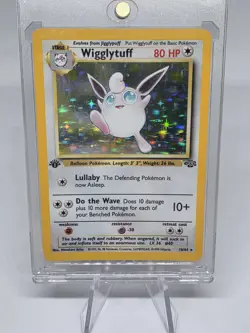 Pokemon TCG Wigglytuff 1st Edition Jungle Holo Rare 16/64 Vintage 2nd Ever Set!! - Image 1
