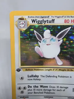 Pokemon TCG Wigglytuff 1st Edition Jungle Holo Rare 16/64 Vintage 2nd Ever Set!! - Image 4