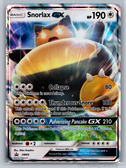 Snorlax GX - SM05 - Pokemon Sun & Moon Promo Ultra Rare Card LP - Image 1