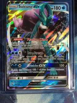 Pokemon TCG Suicune GX Sun & Moon - Lost Thunder 60/214 Holo Ultra Rare - Image 1