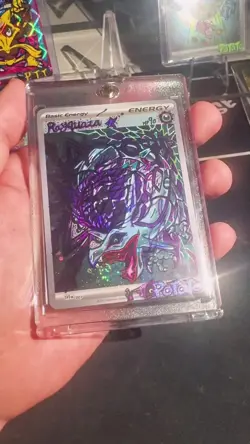 RAYQUAZA HOLO 2005 POKEMON GOLD STAR #107/107 Hand Draw DIY Holo Energy Card 🌀 - Image 2