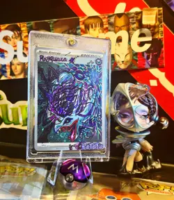 RAYQUAZA HOLO 2005 POKEMON GOLD STAR #107/107 Hand Draw DIY Holo Energy Card 🌀 - Image 3