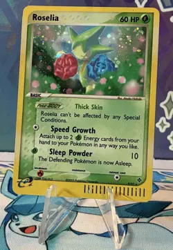 Pokemon TCG Roselia Holo Rare 9/97 2003 EX Dragon LP Condition - Image 1