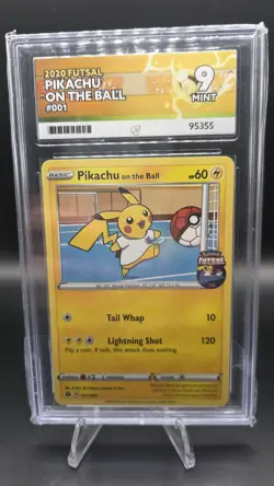 Pikachu on the Ball - ACE 9 (Mint) - Futsal Promo 001/005 - Rare Pokemon Card - Image 1