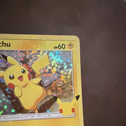 Pokemon TCG Pikachu McDonald's 25th Anniversary 25/25 Promo Holo Card 2021 - Image 5