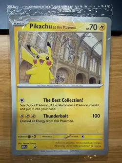Pokemon x Natural History Museum: Pikachu at the Museum (Sealed) Promo Card - Image 1