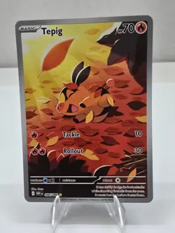 Pokemon Card TCG: Tepig 096/086 Illustration Rare (IR) Sv: White Flare Holo - Image 1