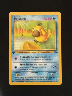 Psyduck 53/62 - Fossil Set - 1ST EDITION - Vintage 1999 WOTC - HP - Image 1