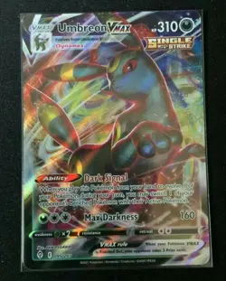 Pokemon TCG Umbreon VMAX Evolving Skies 095/203 Holo Ultra Rare Pack Fresh NM - Image 1