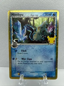 Pokemon TCG Mimikyu SWSH136 Black Star Promo Celebrations Collection - Image 1