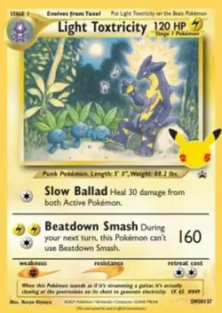 Lightly Played Light Toxtricity - SWSH137 - SWSH Black Star Promos Pokemon SWSH - Image 1