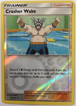 POKEMON CRASHER WAKE 104/131 FORBIDDEN LIGHT UNCOMMON REVERSE HOLO NEAR MINT - Image 1