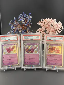 2024 Pokemon Paldean Fates Tinkaton Shiny Rare Evo Line (2 Sequential) PSA 10 - Image 1