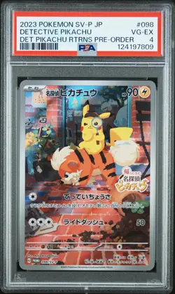 2023 Pokemon DETECTIVE PIKACHU RETURNS Japanese Promo 098/SV-P PSA 4 VG-EX - Image 1