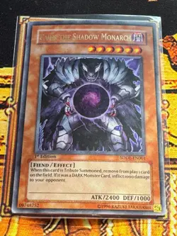 LP Caius the Shadow Monarch Ultra Rare SDDE-EN001 The Dark Emperor 1st Edition - Image 1