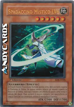 SPADACCINO MISTICO LV6 (Mystic Swordsman Lv6) Ultra R • RDS IT008 • 1Ed • Yugioh - Image 1