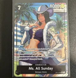 Ms. All Sunday OP14-084 Alt Art Super Rare One Piece Card English NM - Image 1