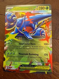 Mega Heracross ex 004/094 Double Rare ME02: Phantasmal Flames Pokemon TCG NM - Image 1
