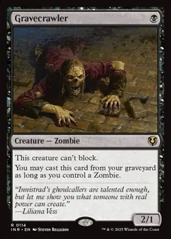 MTG Magic the Gathering Gravecrawler (114/612) Innistrad Remastered LP - Image 1