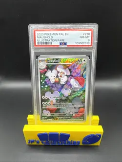 2023 POKEMON PAL EN-PALDEA EVOLVED ILLUSTRATION RARE #226 MAUSHOLD PSA 8 - Image 1