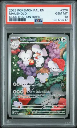 2023 Pokemon Pal En-Paldea Evolved #226 Maushold Illustration Rare PSA 10 - Image 1