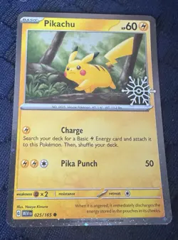Pikachu - (Holiday Calendar) 025/165 Miscellaneous Cards & Products Holo - Image 1