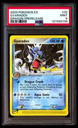 PSA 9 Gyarados 32/97 Prerelease ex Dragon Pokemon - Image 1