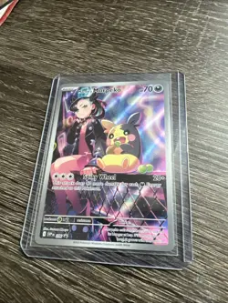 Marnies Morpeko Full Art Black Star Promo Card 206 NM Condition - Image 1