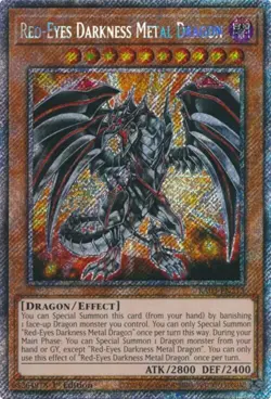 Yugioh! Red-Eyes Darkness Metal Dragon - RA03-EN212 - Platinum Secret Rare - 1st - Image 1