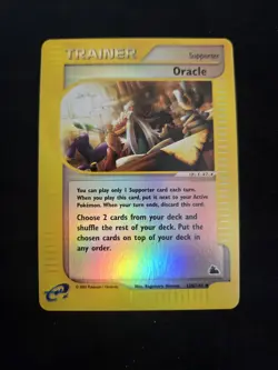 Pokemon Skyridge 2003 WOTC Oracle Trainer Card 138/144 NM Condition - Image 1