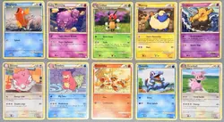 Pokemon HGSS Base Set Regular Vintage Card Lot x10 NM 💎 - Image 1