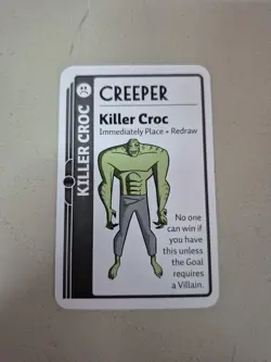 Batman Fluxx Killer Croc Creeper Promo Card Free Shipping - Image 1