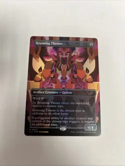 Roaming Throne Borderless Foil Card #0344 MTG LP - Image 1