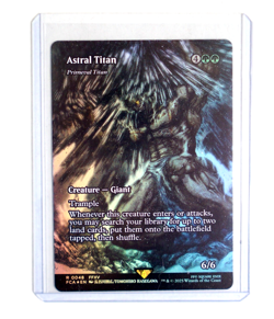 Astral Titan Primeval Titan Creature - Giant #048 New Showcase Foil - FF MTG - Image 1
