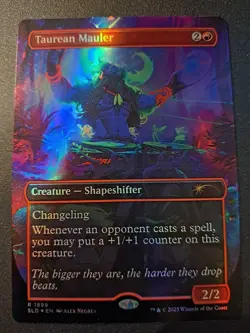 1x M/NM FOIL Borderless Taurean Mauler Secret Lair MTG - Image 1