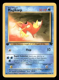 Magikarp 47/82 1st Edition Team Rocket 2000 Pokemon WotC - Image 1