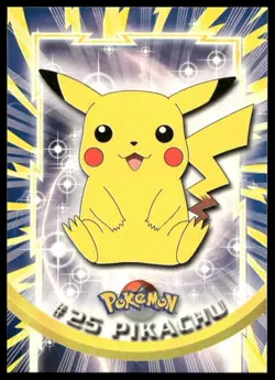 Topps Pokemon Pikachu #25 TV Animation Edition Non Holo Green Logo 1999 NM - Image 1