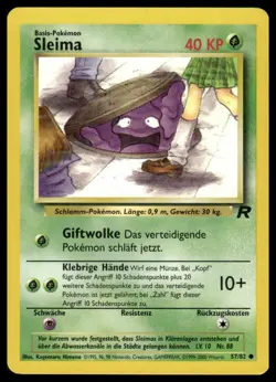 Pokemon Sleima Grimer #57/82 Team Rocket German 2000 NM - Image 1