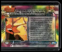 Topps Pokemon Movie The Trainer's Failure #22 1st Edition Blue Label 1998 NM - Image 2