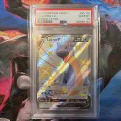 Lapras V SV110/SV122 Shining Fates Holo Shiny Rare Pokemon PSA 10 | Fresh Slab - Image 1