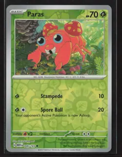 Paras #046/165 SV: Scarlet & Violet 151 Reverse Holo Pokemon TCG NM/M - Image 1