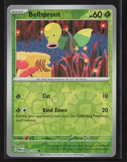 Bellsprout #069/165 SV: Scarlet & Violet 151 Reverse Holo Pokemon TCG NM/M - Image 1