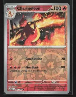 Charmeleon #005/165 SV: Scarlet & Violet 151 Reverse Holo Pokemon TCG NM/M - Image 1