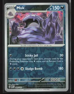 Muk #089/165 SV: Scarlet & Violet 151 Reverse Holo Pokemon TCG NM/M - Image 1