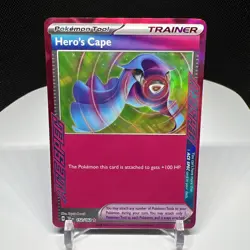 Pokemon TCG Hero's Cape 152/162 ACE SPEC Rare S&V Temporal Forces NM+ - Image 1