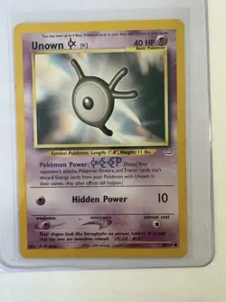Unown Pokemon Vintage Card Lot (4) Neo Discovery, Destination, Revelation - Image 4