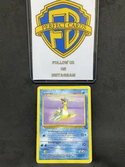 POKEMON FOSSIL UNLIMITED LAPRAS NONHOLO 25/62 PR/INKED - Image 1