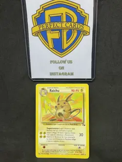 POKEMON FOSSIL UNLIMITED RAICHU NONHOLO 29/62 PL/PR - Image 1