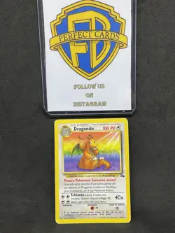 POKEMON FOSSIL UNLIMITED DRAGONITE NONHOLO 19/62 PL/PR - Image 1