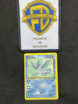 POKEMON FOSSIL UNLIMITED ARTICUNO NONHOLO 17/62 LP ENG - Image 1